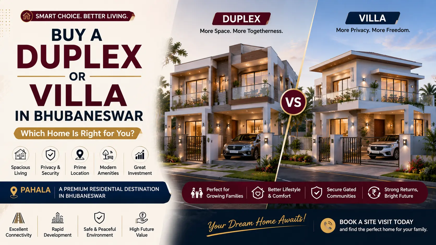 Buy a Duplex or Villa in Bhubaneswar