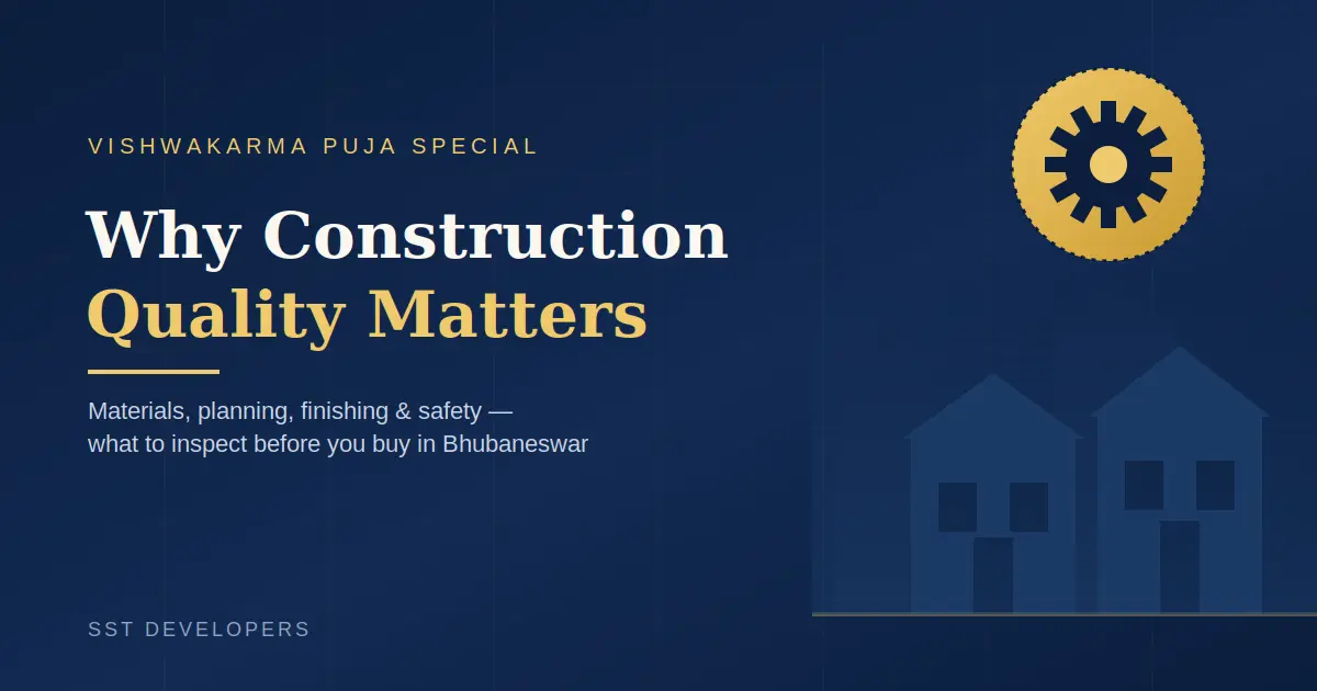 Vishwakarma Puja Special: Why Construction Quality Matters When Buying a Home in Bhubaneswar